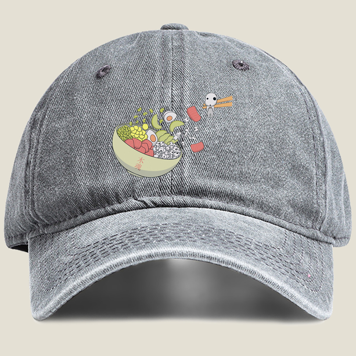 No Face and the Bowl of Souls - Washed Denim - Baseball Cap