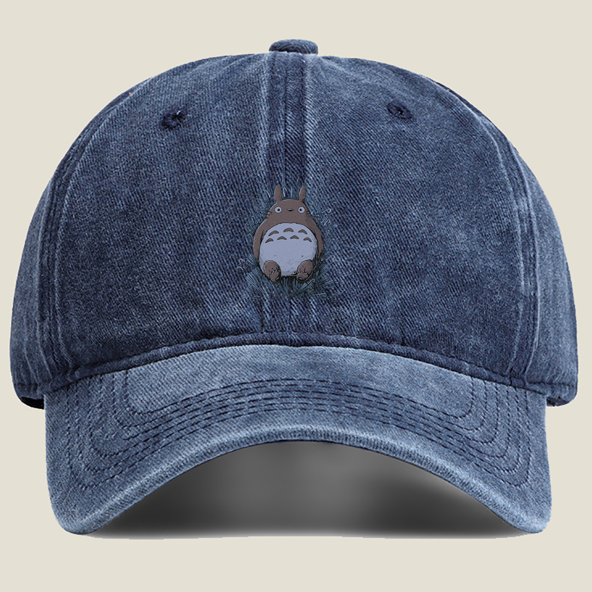 Throne of Totoro - Washed Denim - Baseball Cap