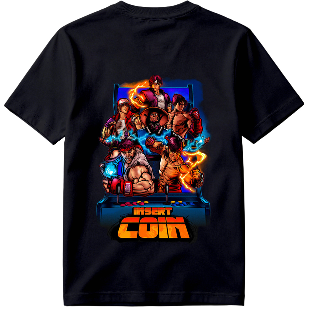 Street Fighter: Ryu, Ken, Chun-Li, Guile, Zangief, M. Bison - Tee