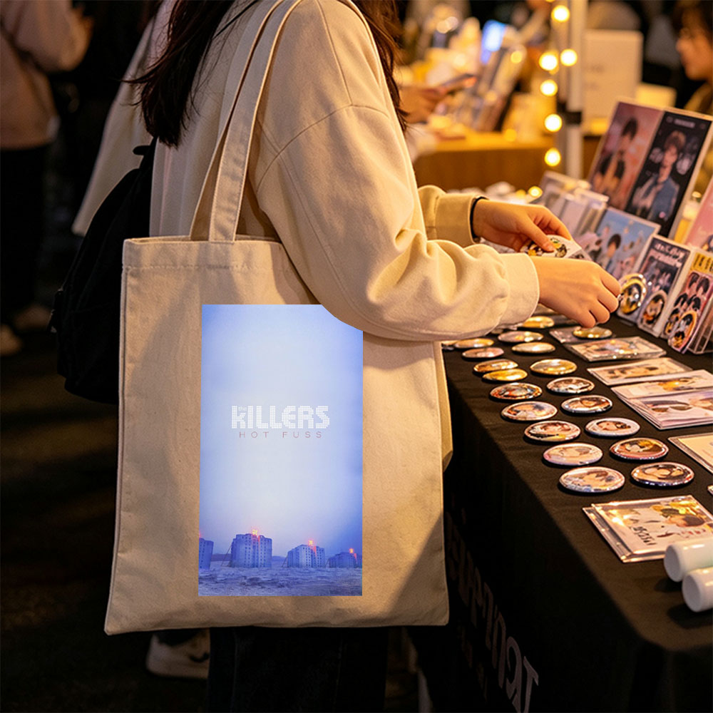 The Killers Desert Buildings Under Twilight Sky - Canvas tote bags