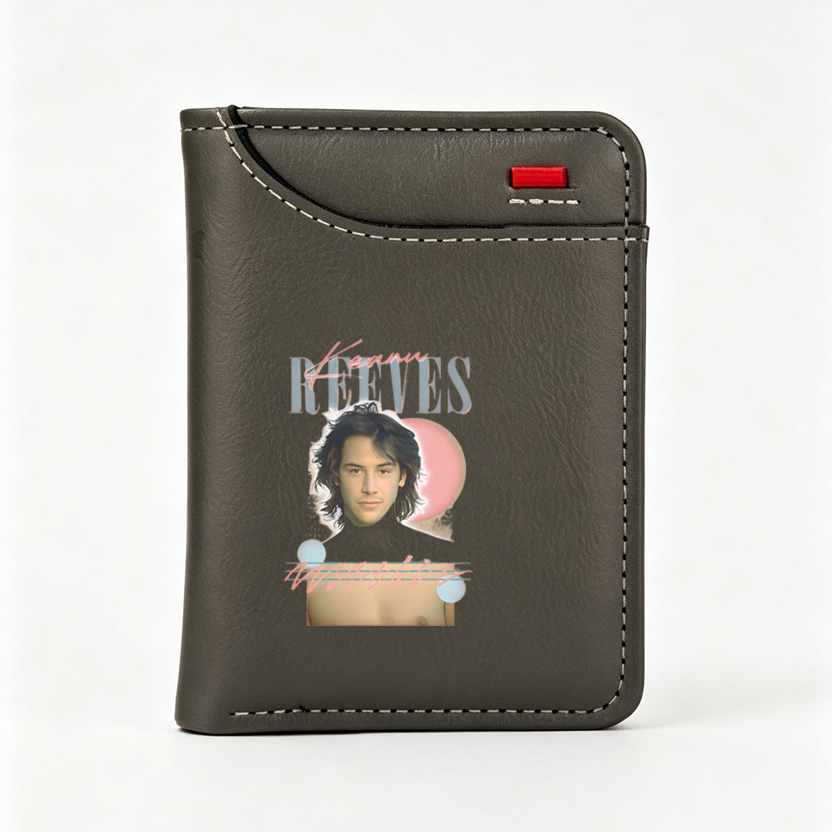 Keanu Reeves Portrait Art Design - Vertical Style Wallet