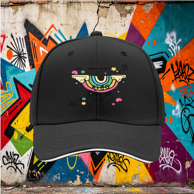 Unisex Classic Sandwich Hat with Rainbow and 