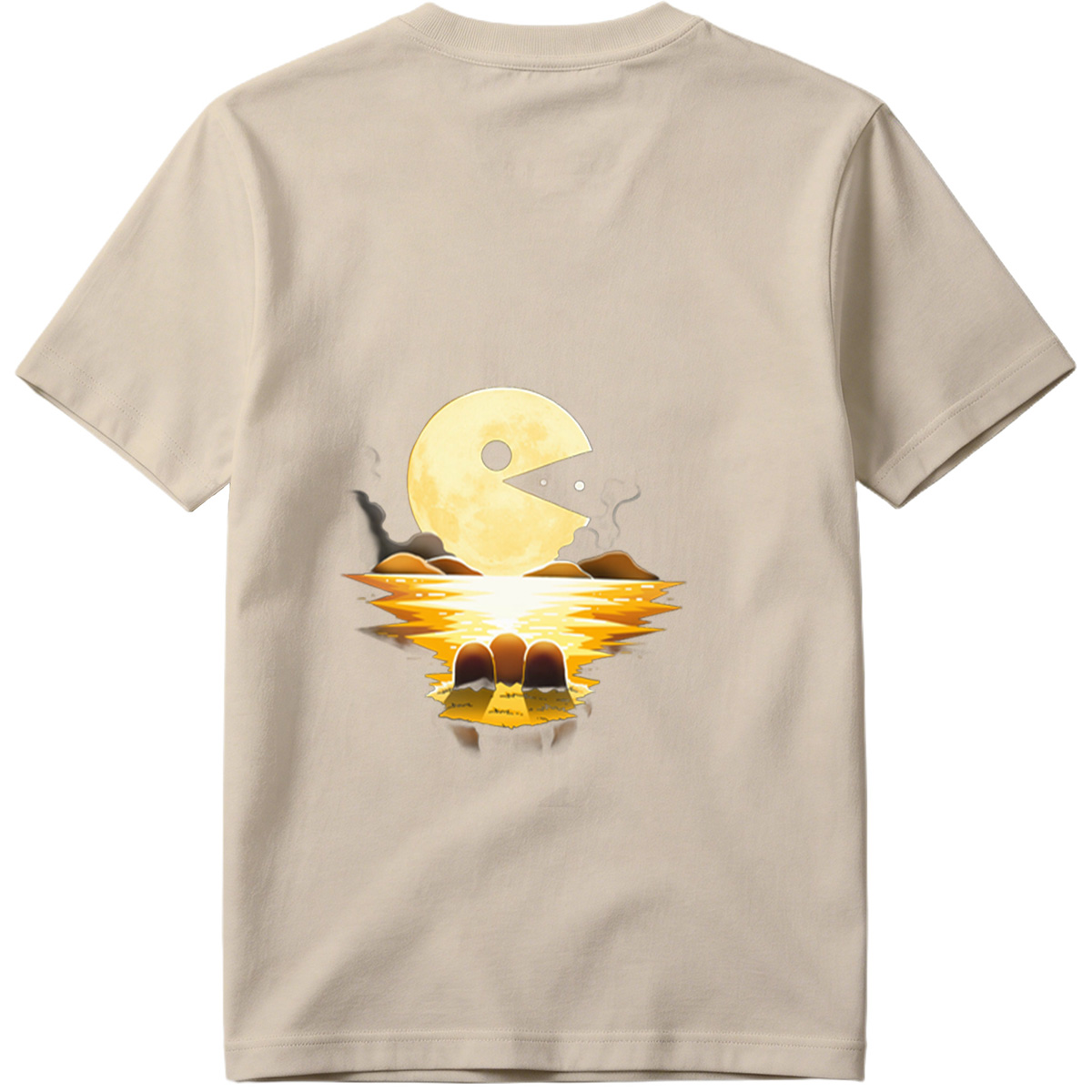 Pac-Man Moon Reflection - Tee