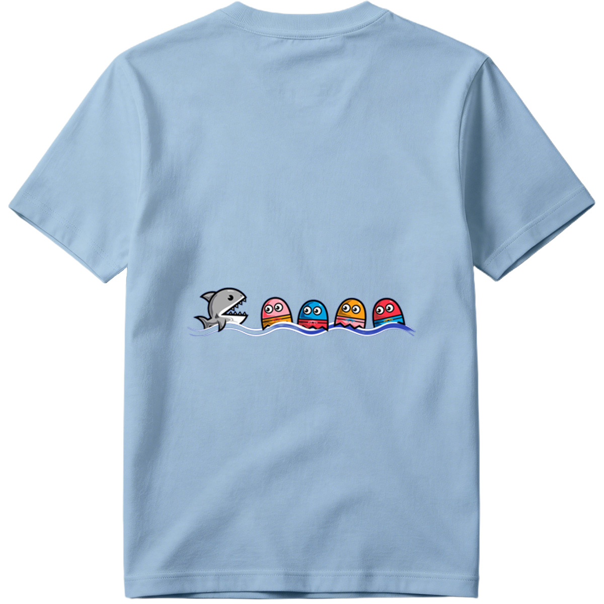 Pac-Man and the Shark - Tee