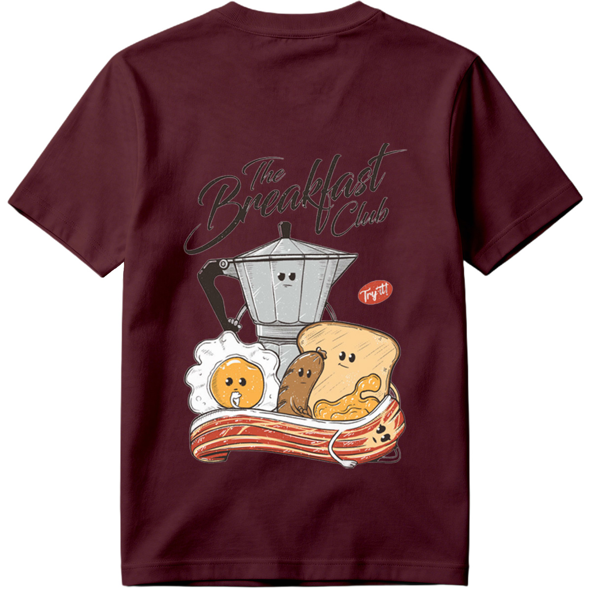 The Breakfast Club: Coffee Pot, Egg, Sausage, Toast, and Bacon - Tee