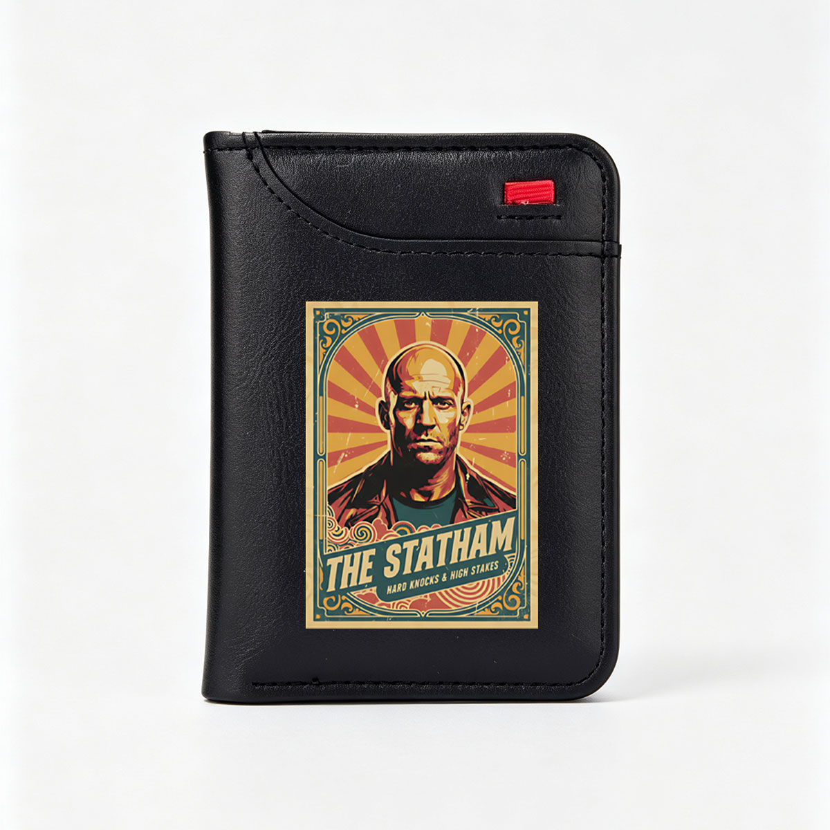 The Statham: Hard Knocks & High Stakes - Jason Statham Action Poster - Vertical Style Wallet