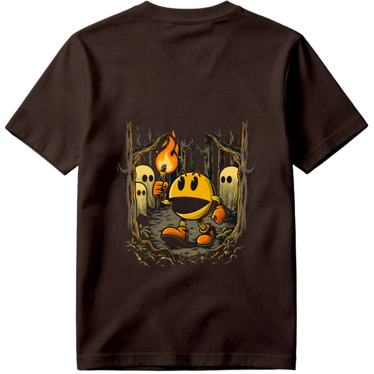 Pac-Man in the Haunted Forest - Tee