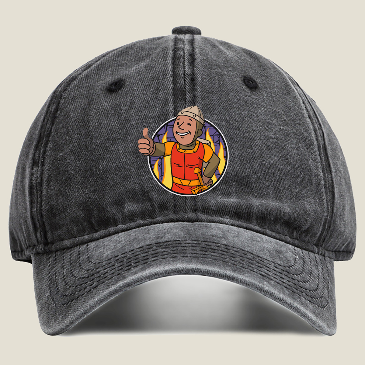 Dungeon Defender: The Smiling Warrior - Washed Denim - Baseball Cap