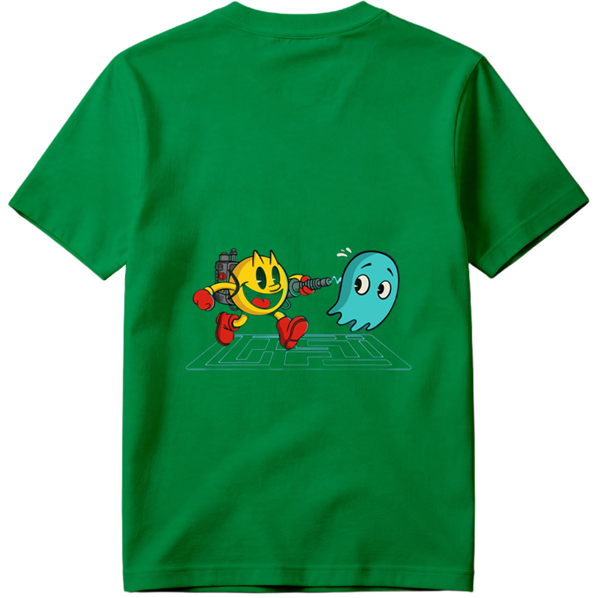 Pac-Man and Ghost in Action - Tee