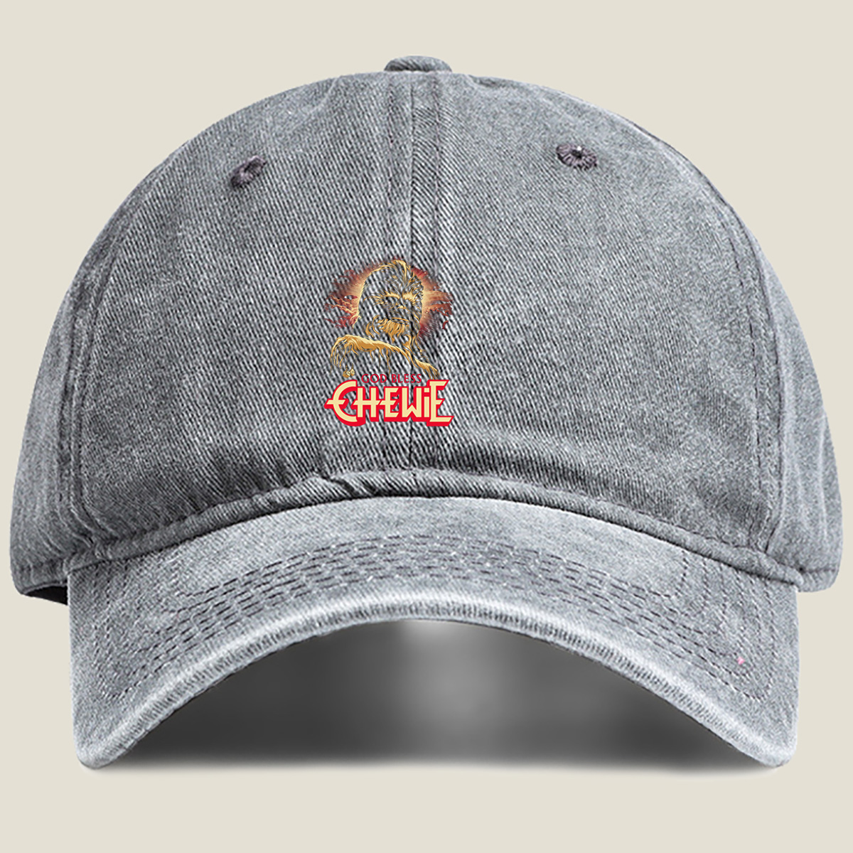 God Bless Chewie - Washed Denim - Baseball Cap