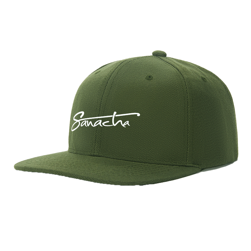 Flat Brim Baseball Cap Sanache Signature Logo Print Streetwear Underground Skate Style for Basketball Court Skate Park Urban Lifestyle Skaters Rappers Streetwear Enthusiasts