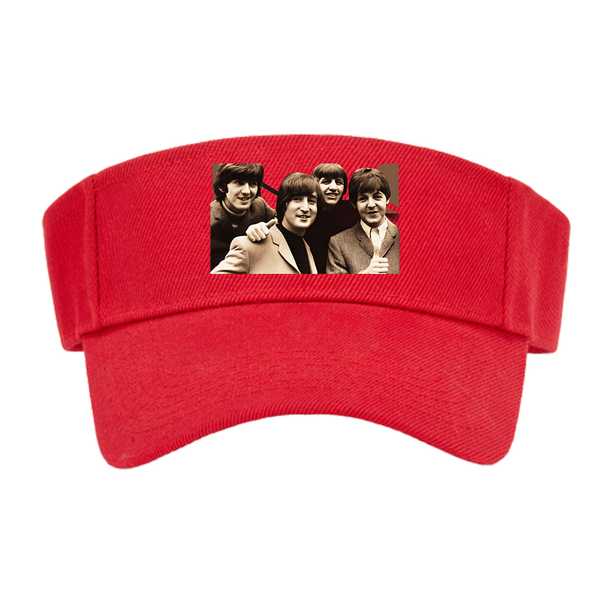 The Beatles: John, Paul, George, and Ringo in a classic pose -  Visor cap