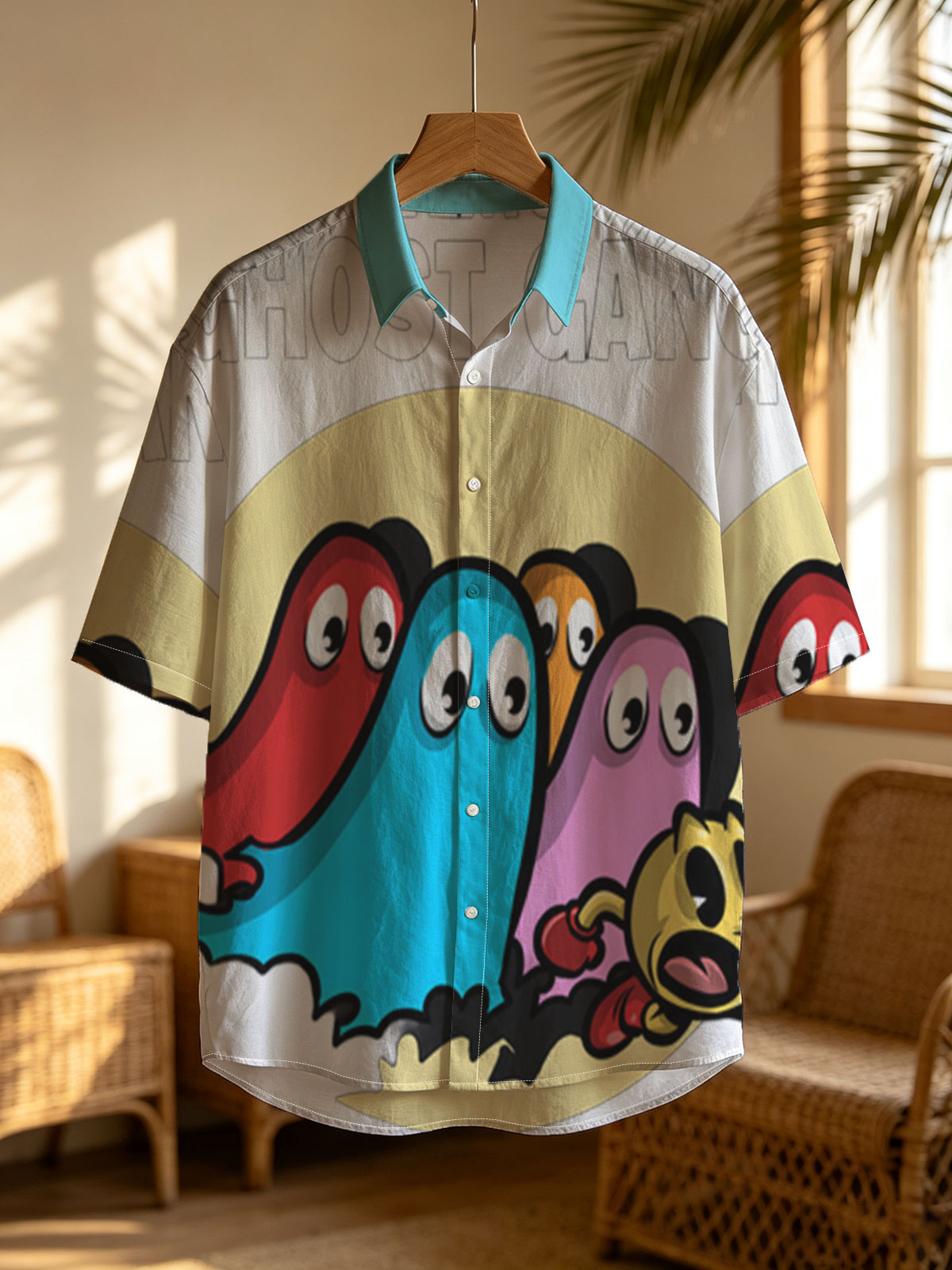 The Adventures of Ghost Gang: Pac-Man and Colorful Ghosts in Action -  Shirt