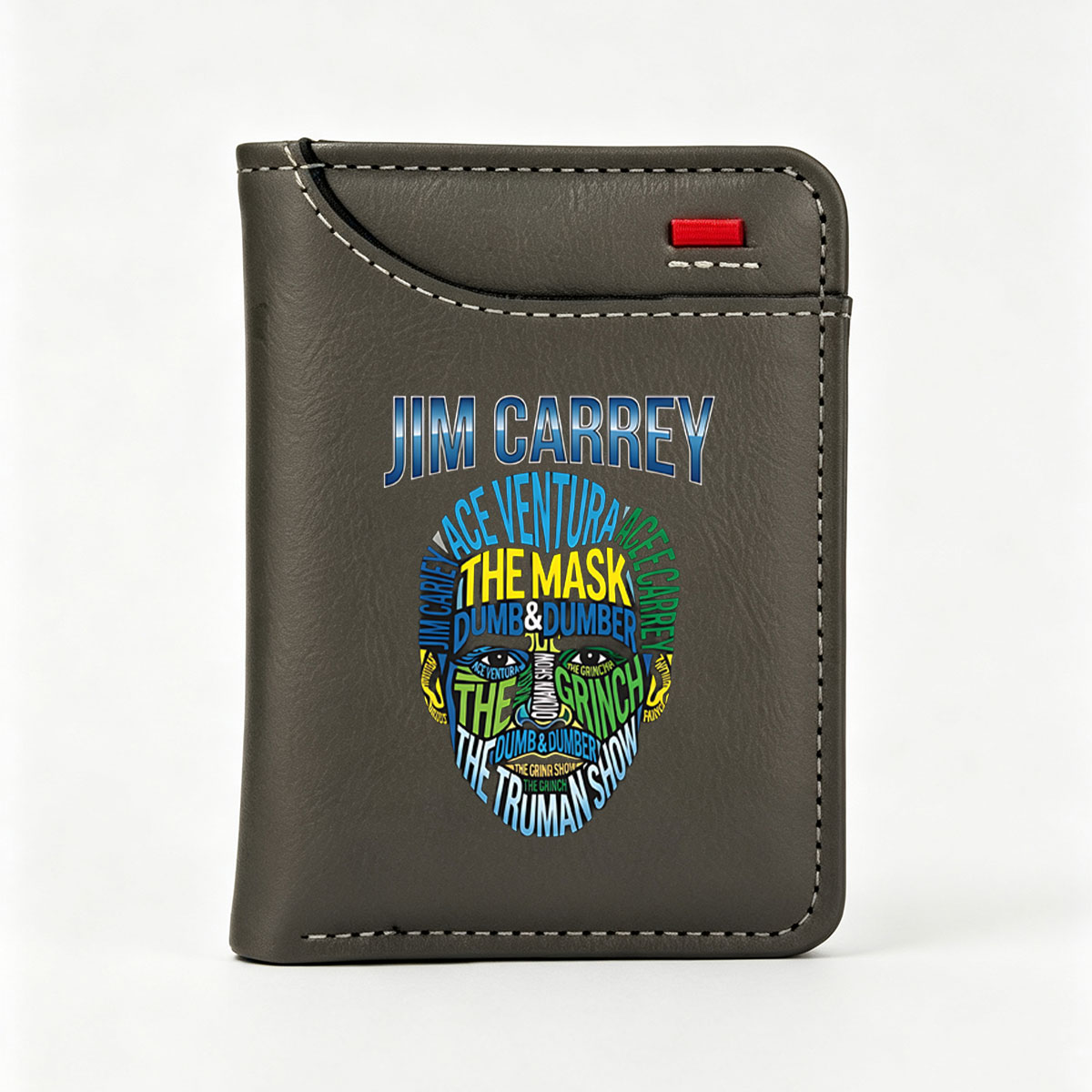 Jim Carrey: Ace Ventura, The Mask, Dumb & Dumber, The Grinch, The Truman Show - Vertical Style Wallet