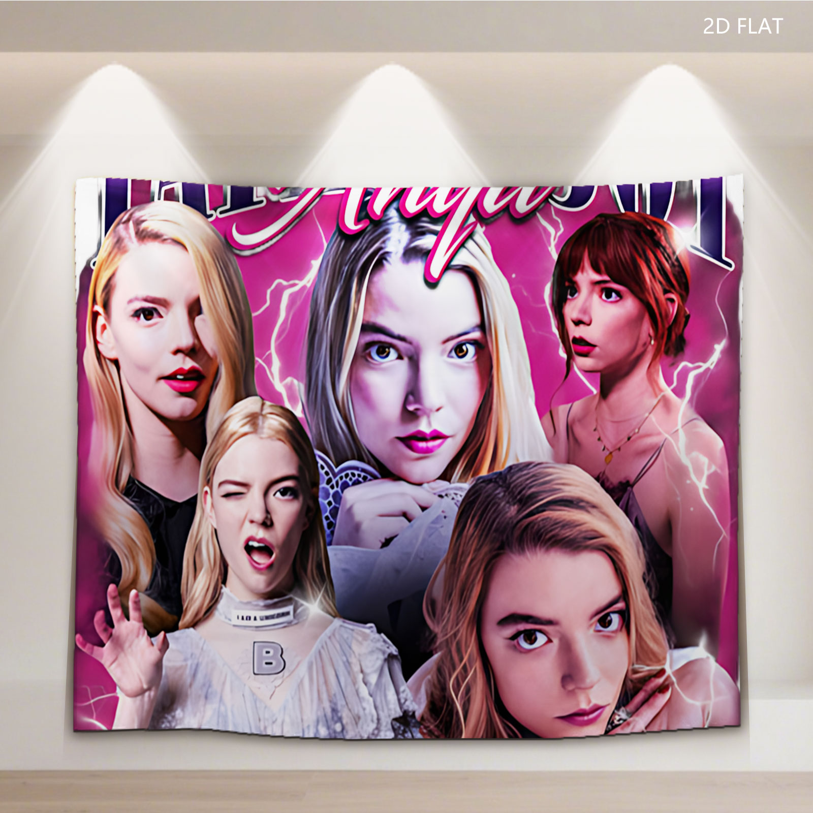 Taylor Joy Anya: Celestial Roles & Characters Collage - Tapestry