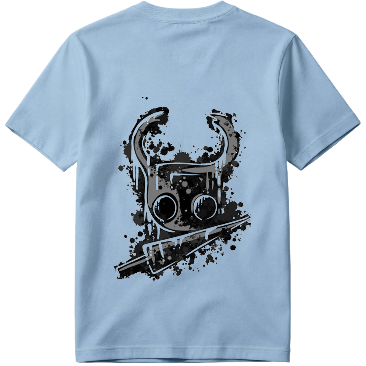 Gas Mask with Horns and Knife - Tee