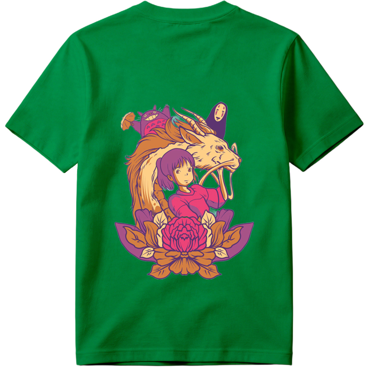 Spirited Away: Chihiro, Haku, No-Face, and Totoro - Tee