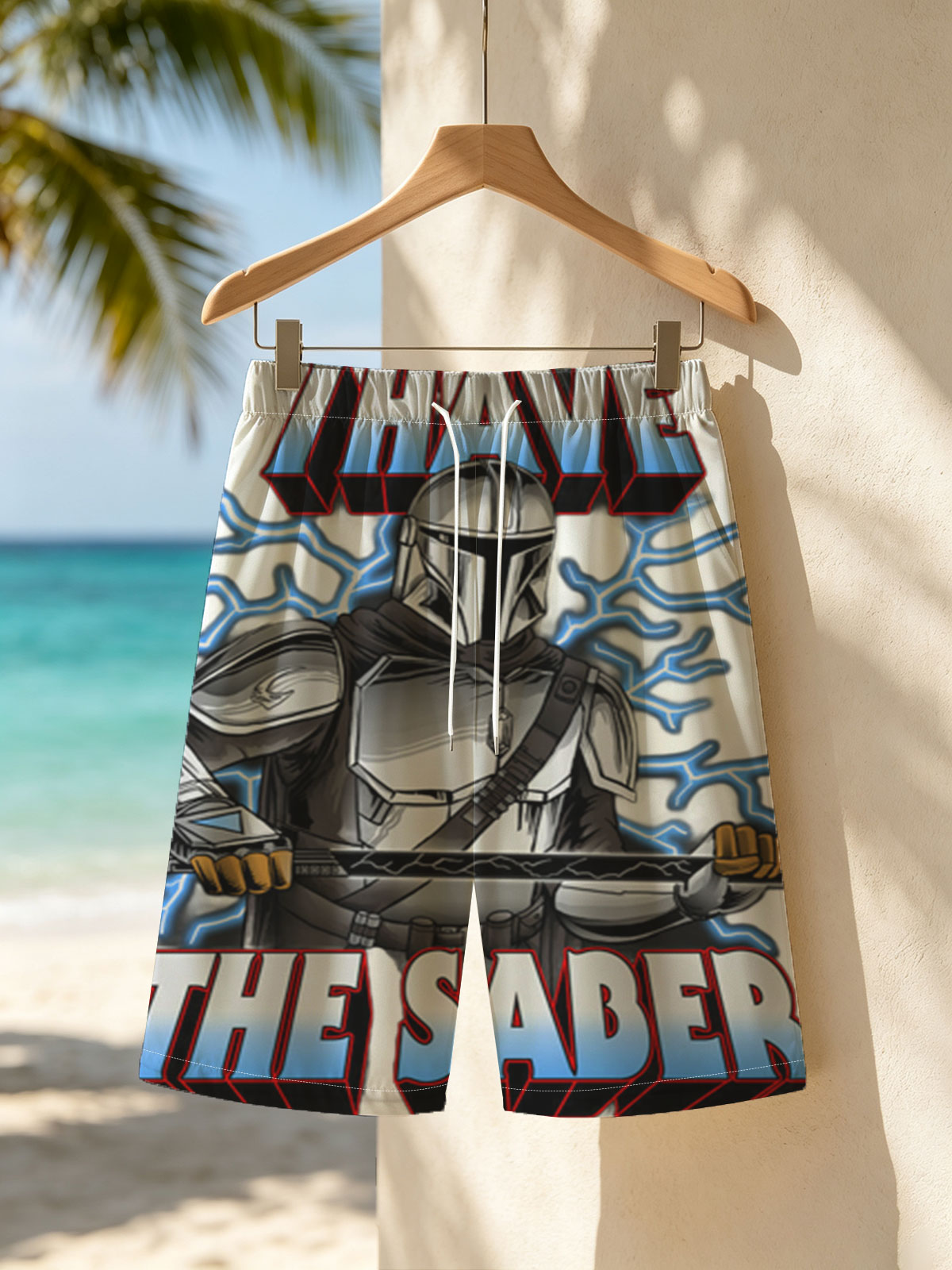 The Mandalorian I Have The Saber -  Beach shorts