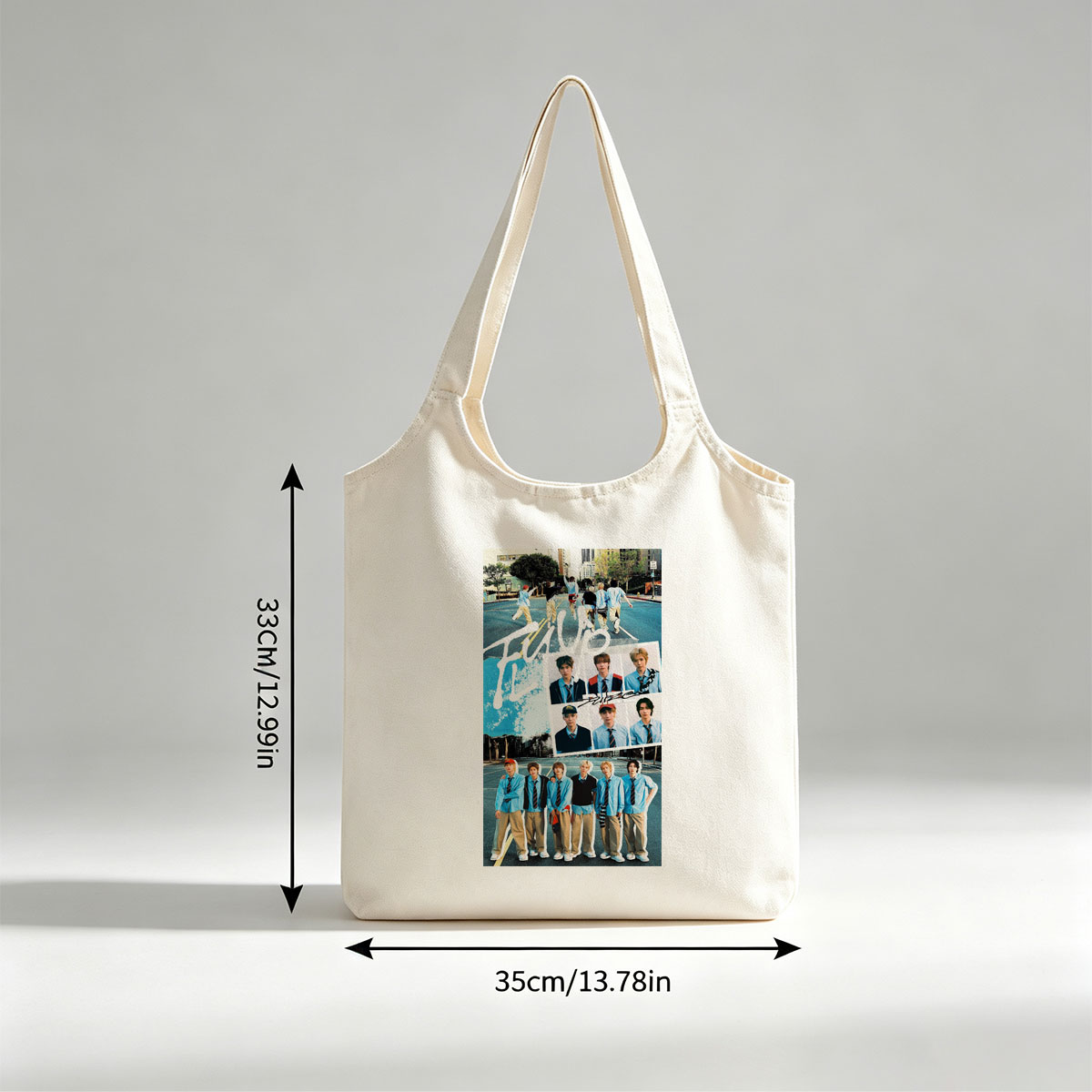 FUP Band in Urban Playground: Dynamic Group Portrait with Street Style and Individual Close-Ups - Canvas shoulder bags/