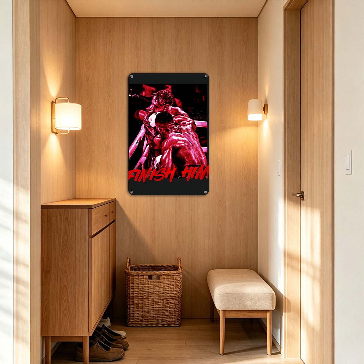 Finish Him: Boxing Match Intensity - painting