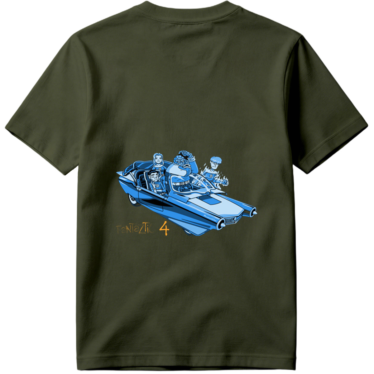 Fantastic Four in the Futuristic Car - Tee