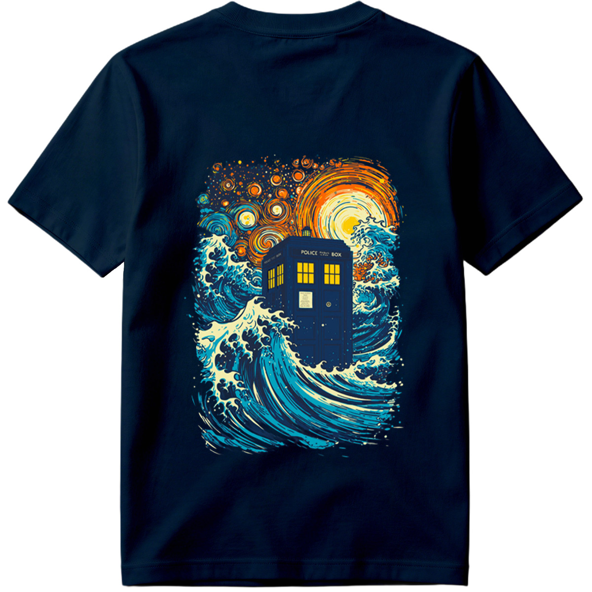 TARDIS in Stormy Seas - Tee