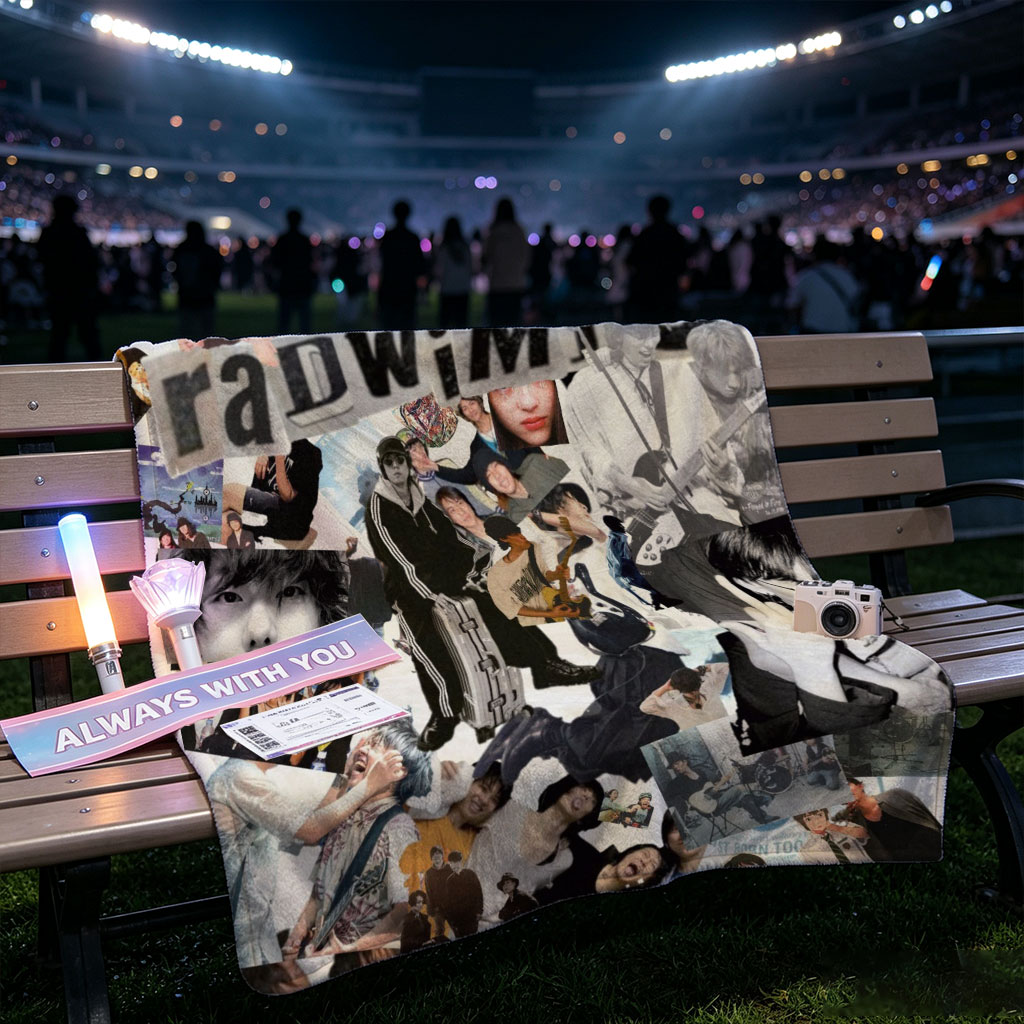 radwimps band collage featuring various photos and moments from their performances and personal life - Blankets