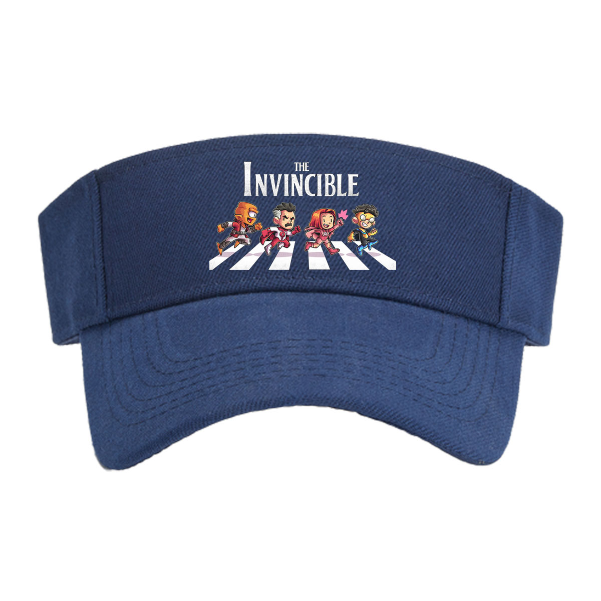 The Invincible: Four Heroes Running Across a Zebra Crossing -  Visor cap