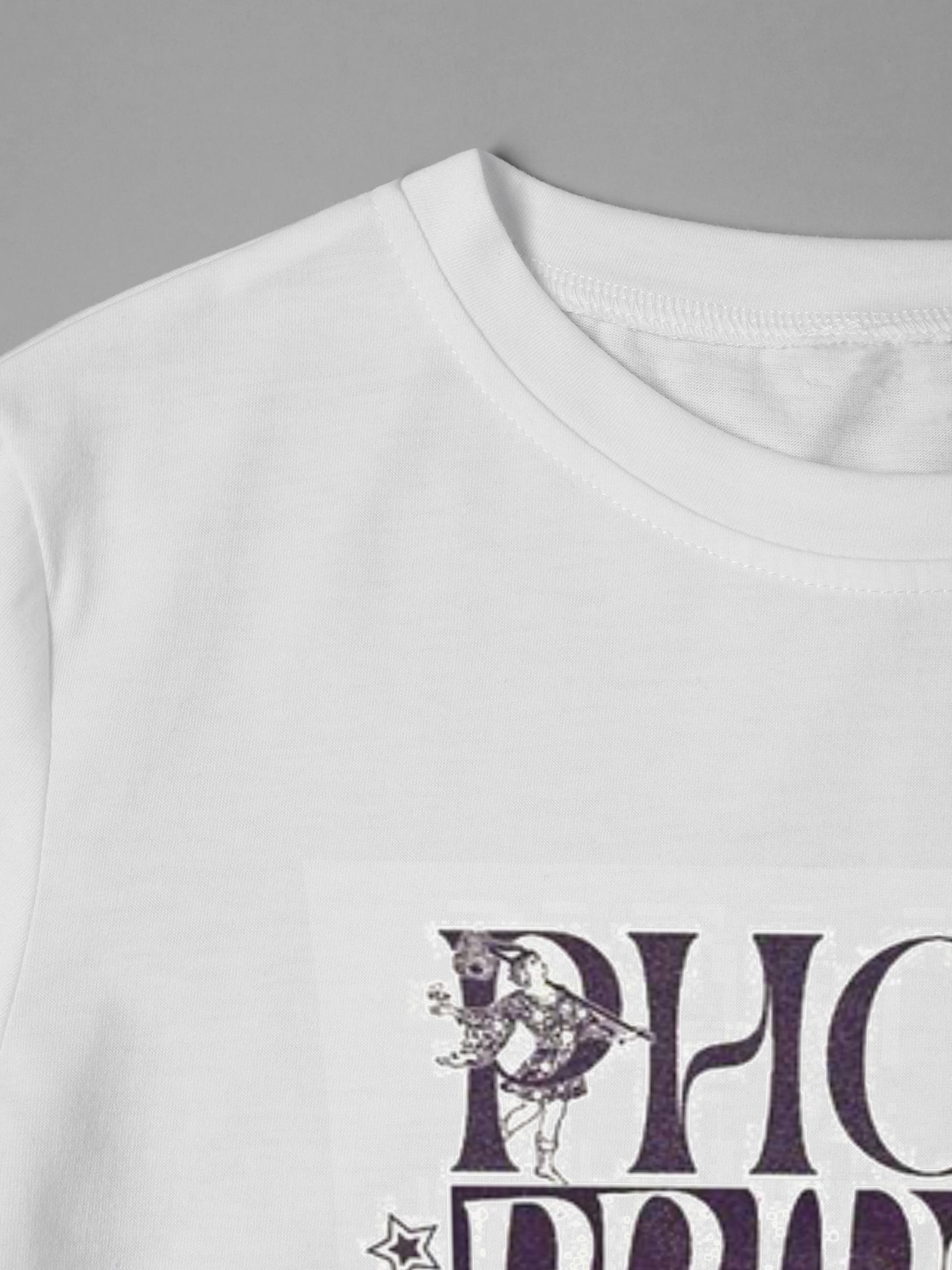 Men's Printed T-Shirt Featuring Phoebe Bridgers Artwork with Scorpion, Floral Motifs and Lyrics 