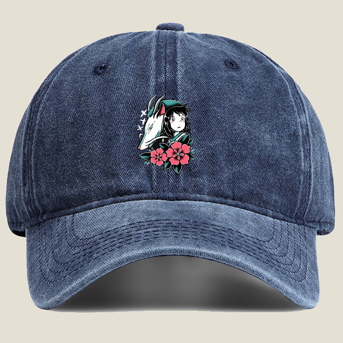 Princess Mononoke: San and Moro - Washed Denim - Baseball Cap