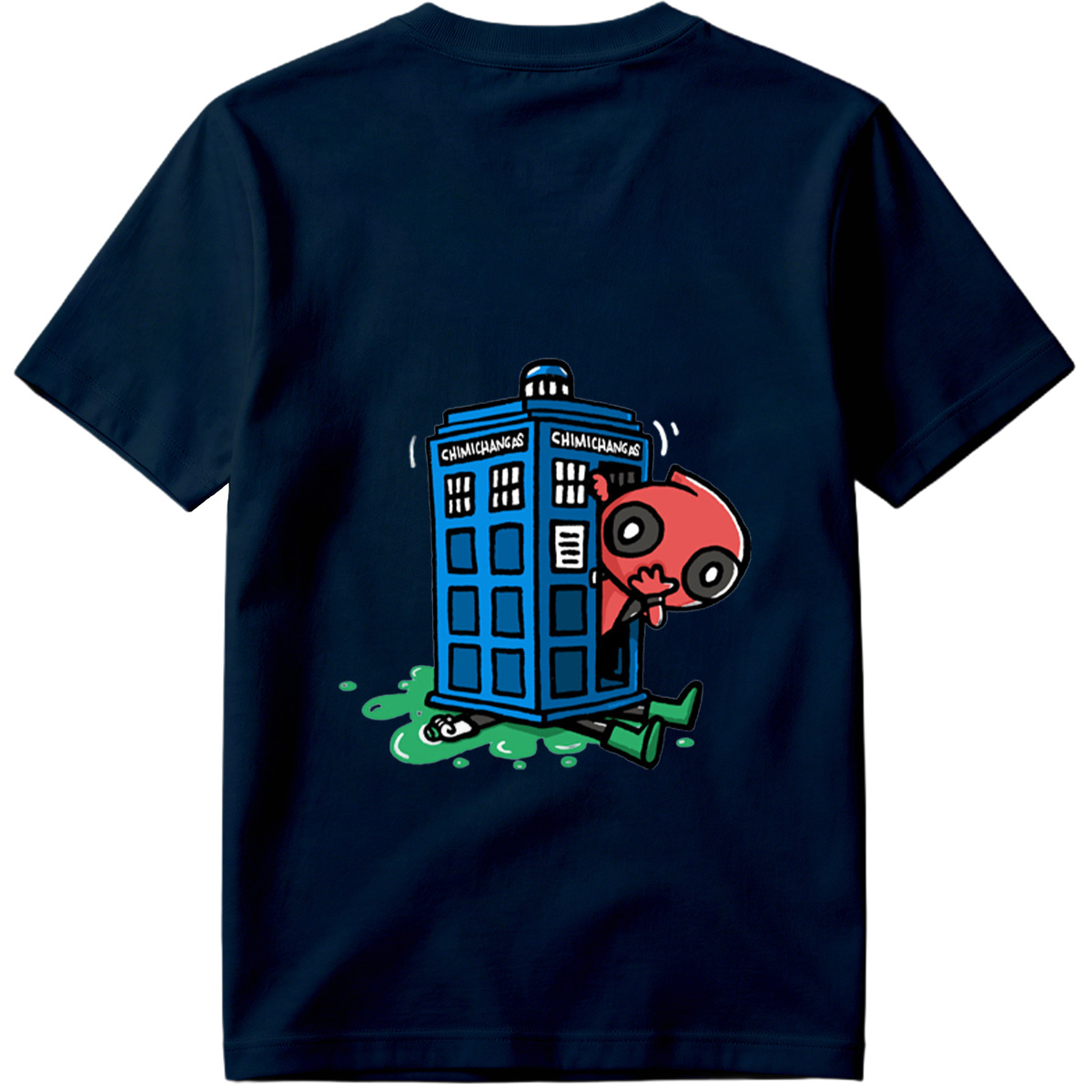 Rick and Morty Meets Doctor Who: Chimichangas TARDIS - Tee