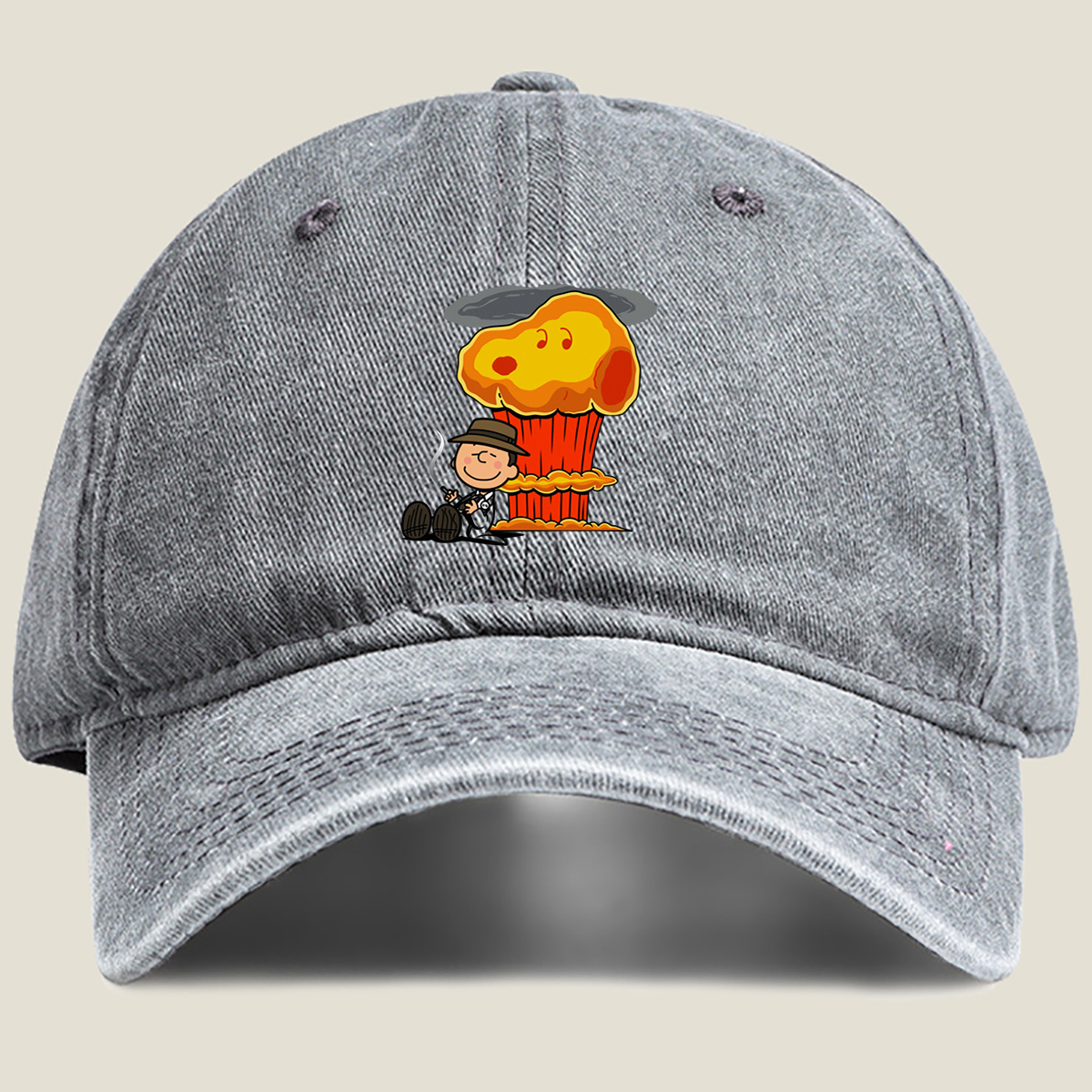 Muffin Man and the Giant Cupcake - Washed Denim - Baseball Cap