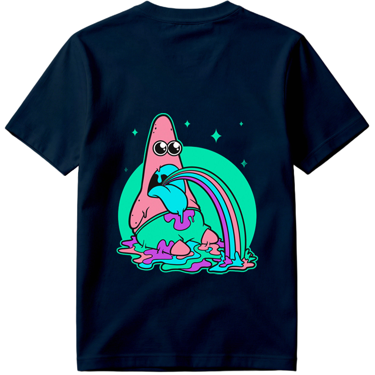 Patrick Star Rainbow Vomit - Tee