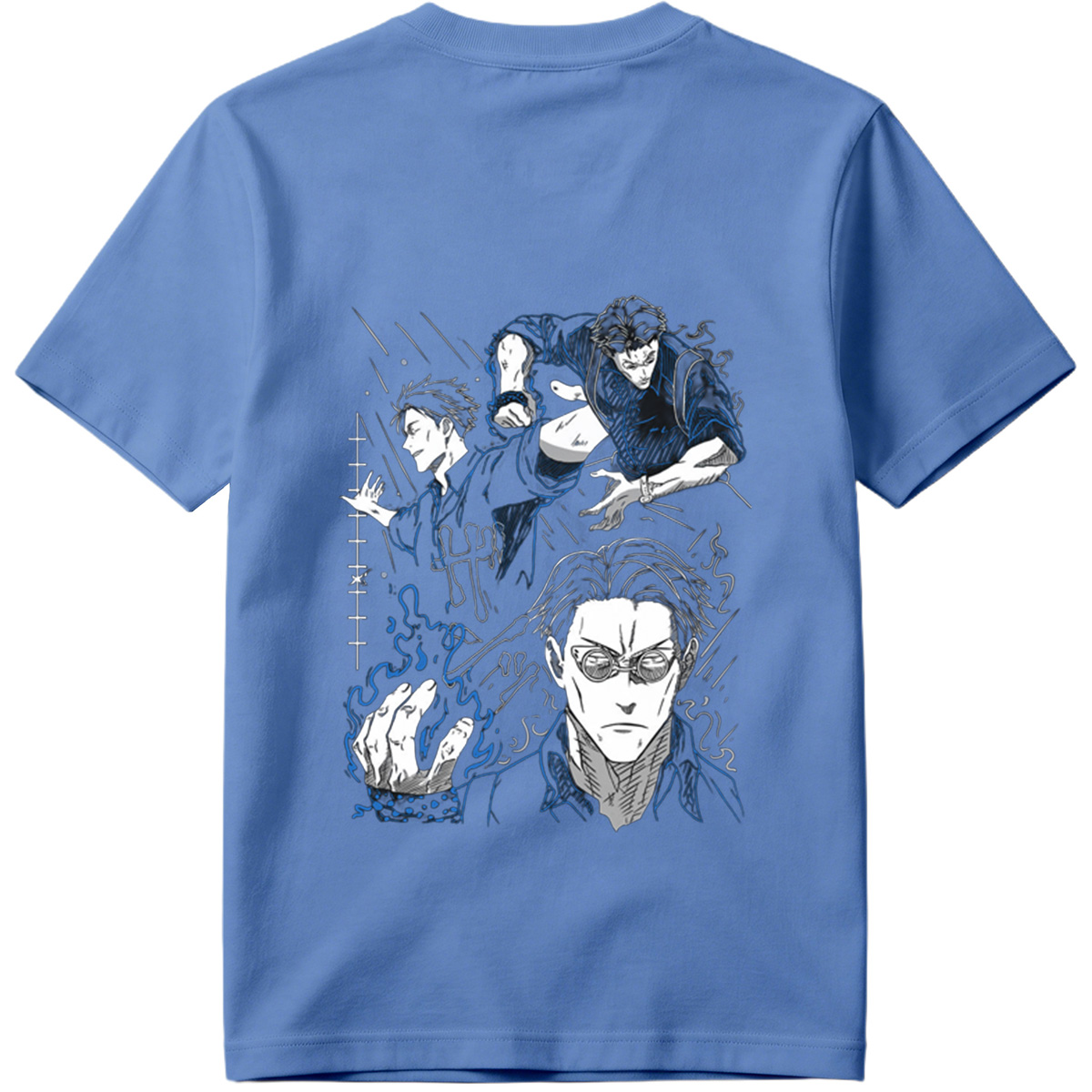 Jujutsu Kaisen: Sukuna, Megumi Fushiguro, and Satoru Gojo - Tee