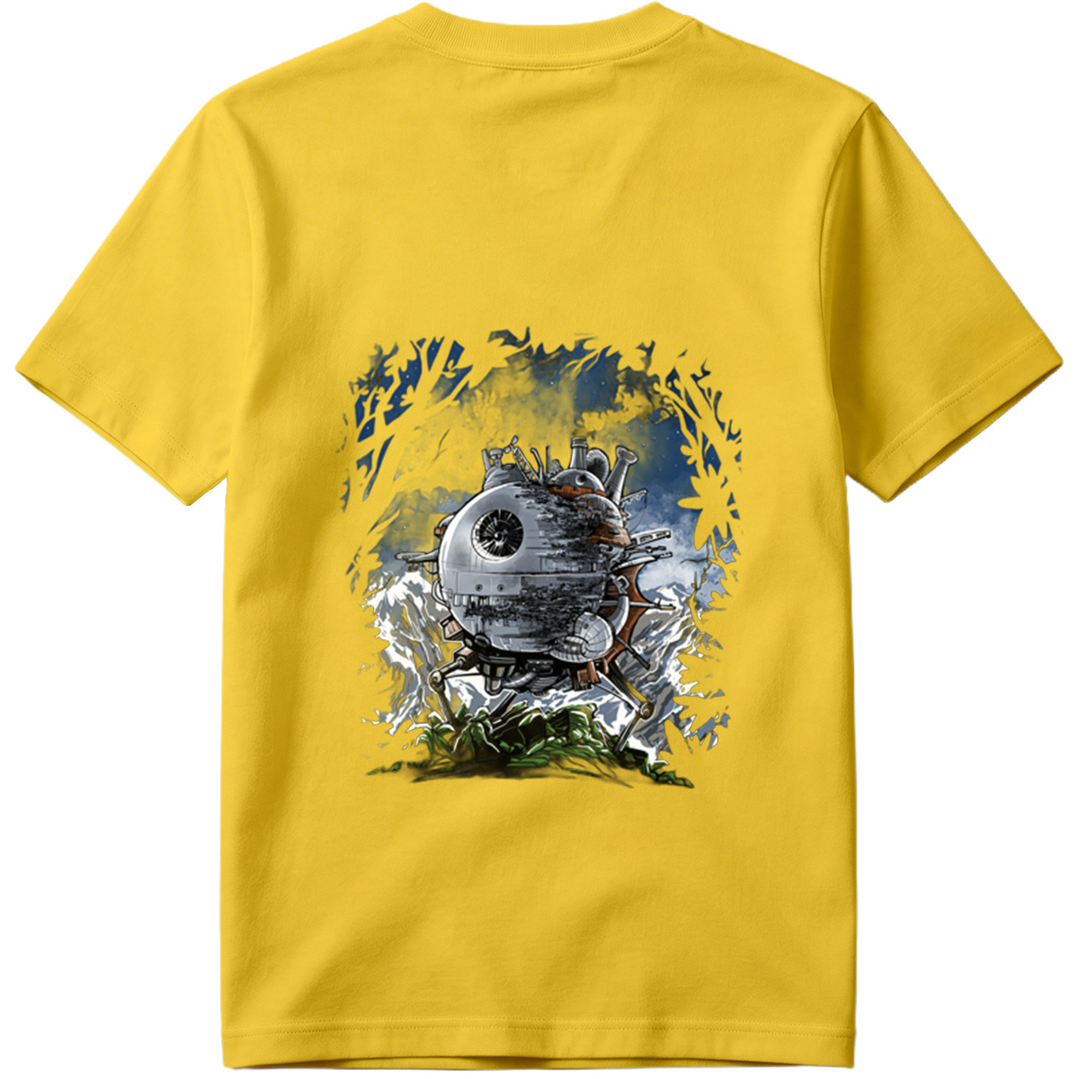 Steampunk Death Star in the Forest - Tee