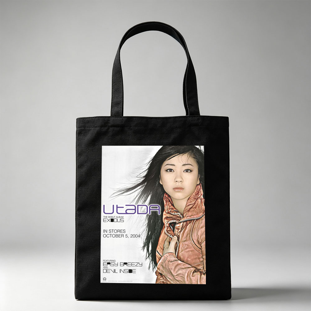 Utada Hikaru on Album Cover for Exodus Debut Release in 2004 - Canvas tote bags
