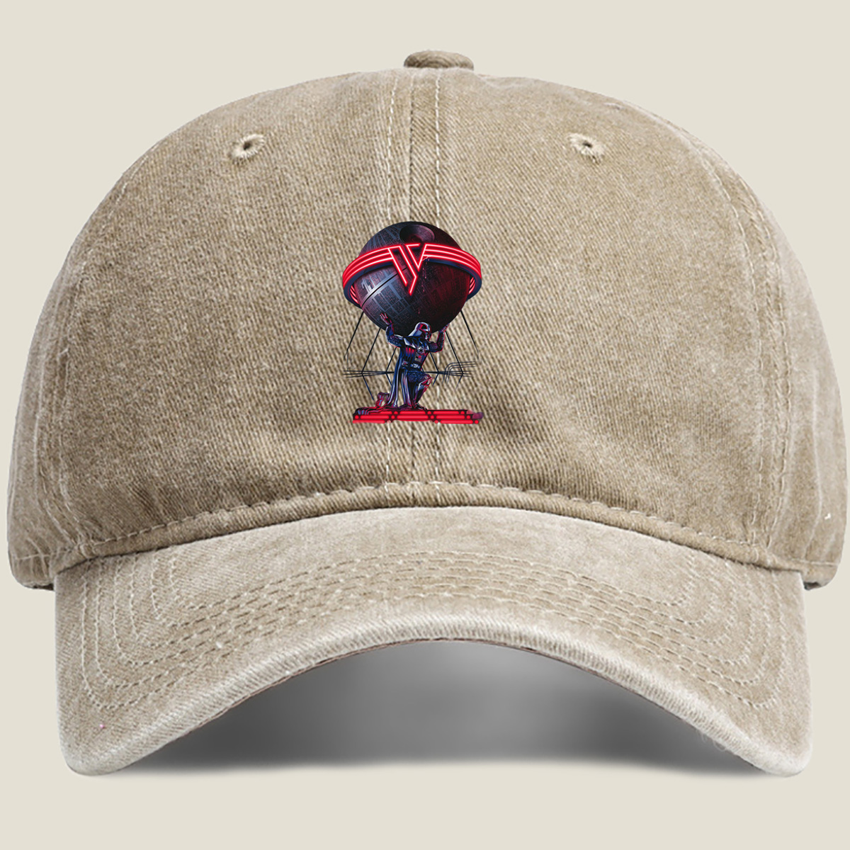 Darth Vader and the Death Star - Washed Denim - Baseball Cap