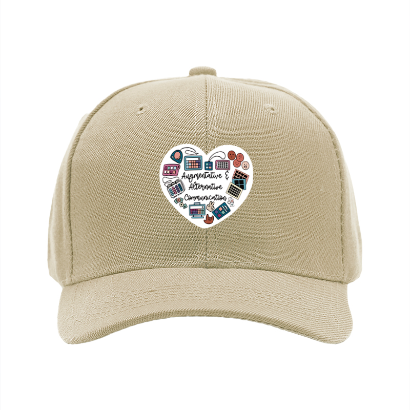 1pc New Baseball Cap with Augmentative & Alternative Communication Print Unisex Adjustable Hat for Daily Wear and Outdoor Activities Adults and Teens