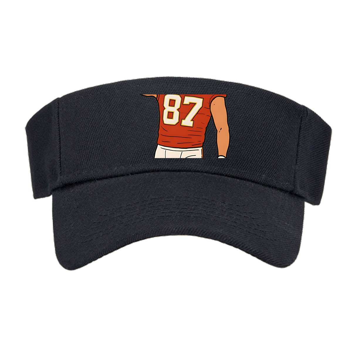 American Football Player #87 Flexing Muscle -  Visor cap