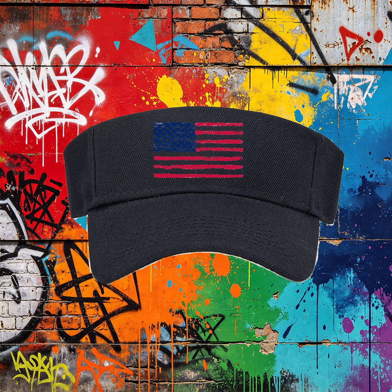 Unisex Classic Mesh Back Cap with Distressed USA Flag Print - Lightweight Sun Hat for Outdoor Activities, Perfect for Men and Women Seeking Patriotic Style in Summer, Beach, Camping, or Casual Wear