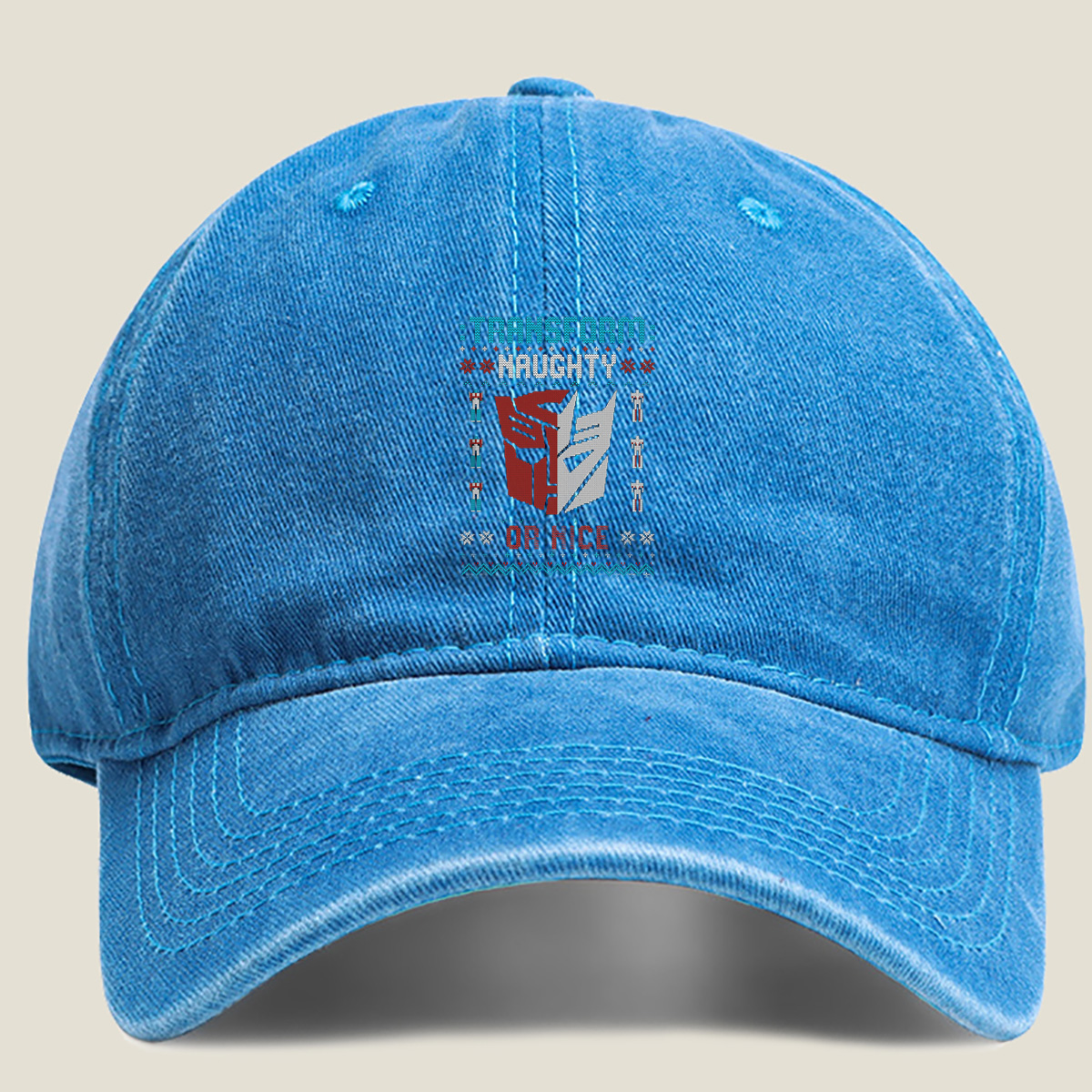 Transformers: Naughty or Nice - Washed Denim - Baseball Cap