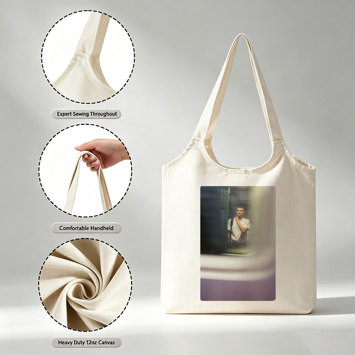 No celebrity or band is present in the image. - Canvas shoulder bags/