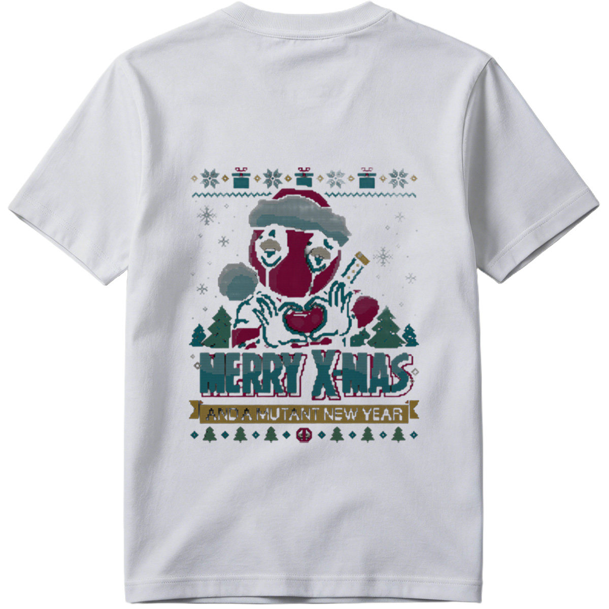 Deadpool Christmas Sweater: Merry X-Mas and a Mutant New Year - Tee