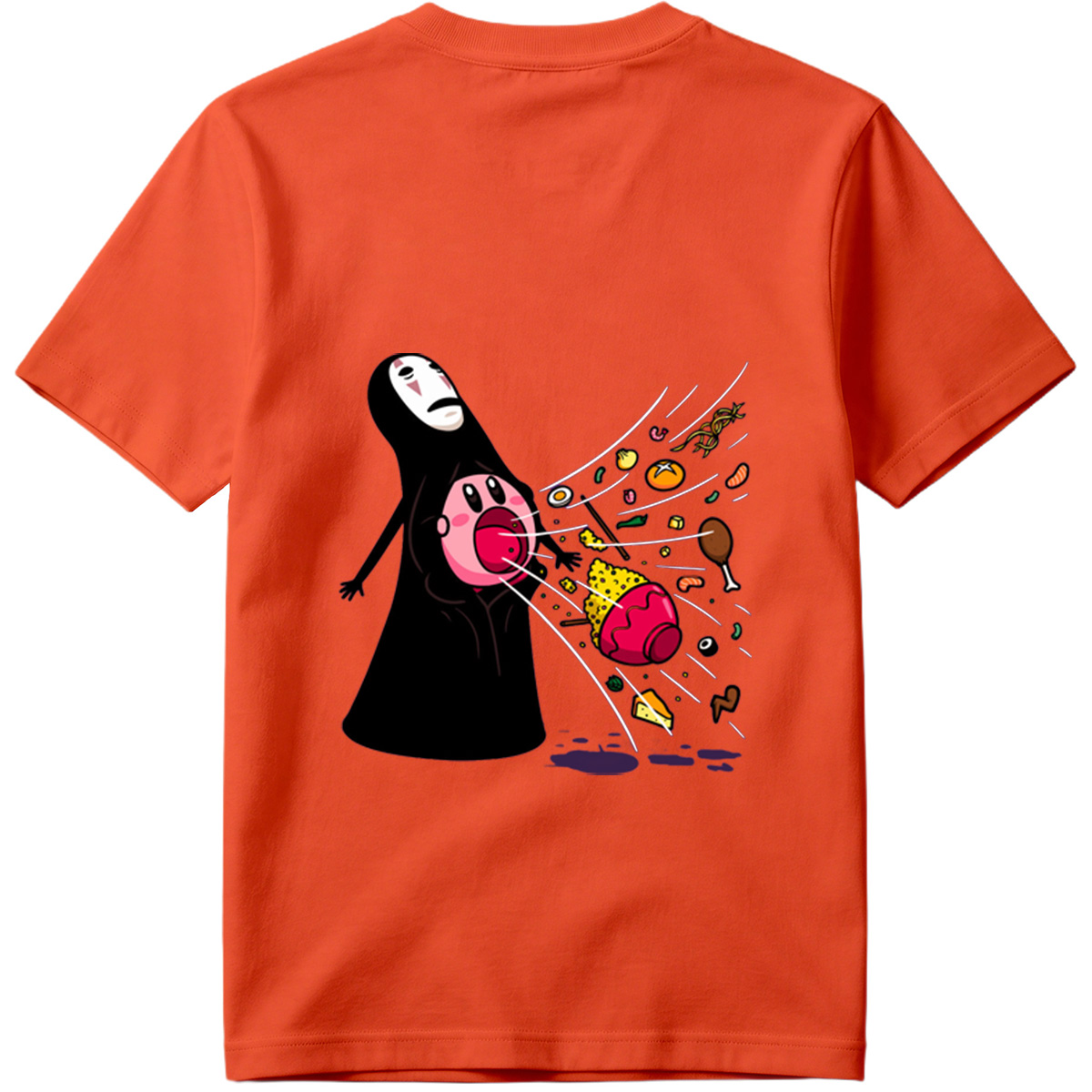 No-Face and Kirby: Food Explosion - Tee