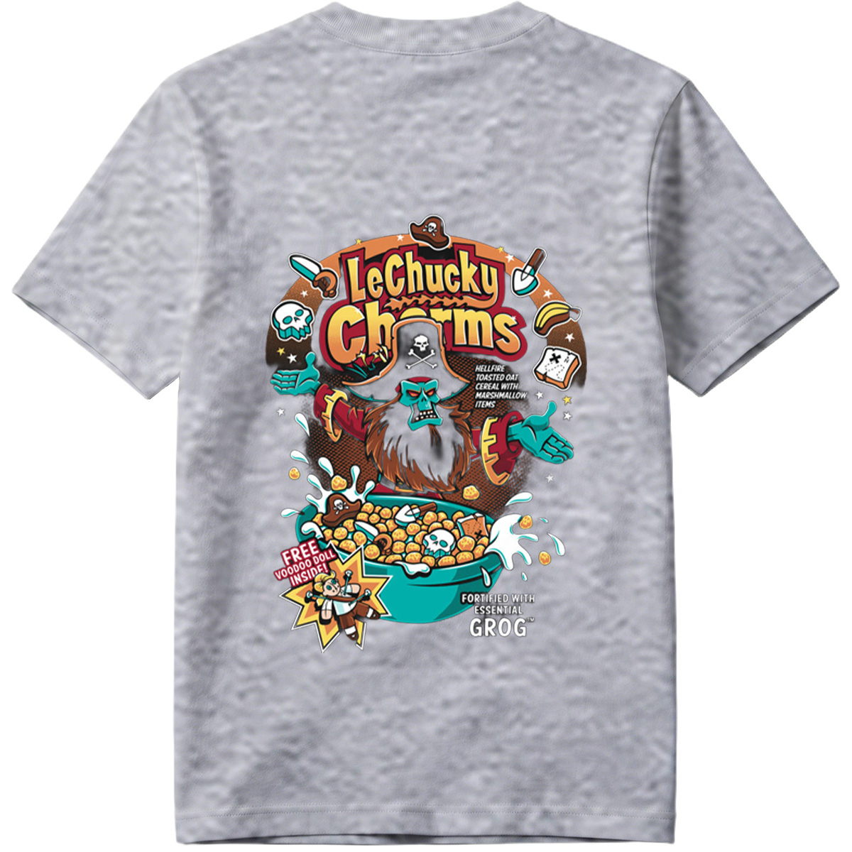 LeChucky Charms: Hellfire Toasted Oat Cereal with Voodoo Doll and Grog - Tee