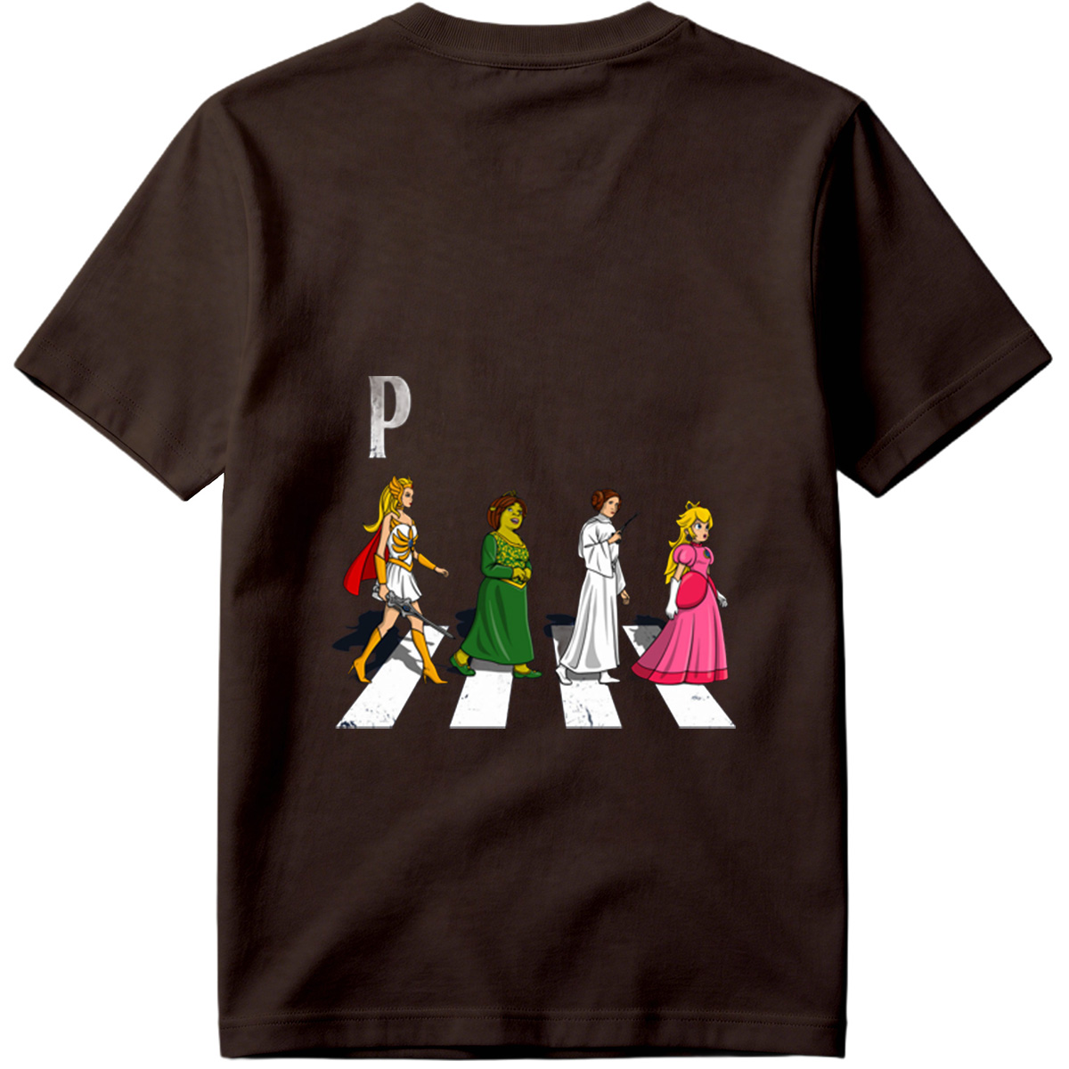 The Princesses: Wonder Woman, Shrek, Princess Leia, and Princess Peach - Tee