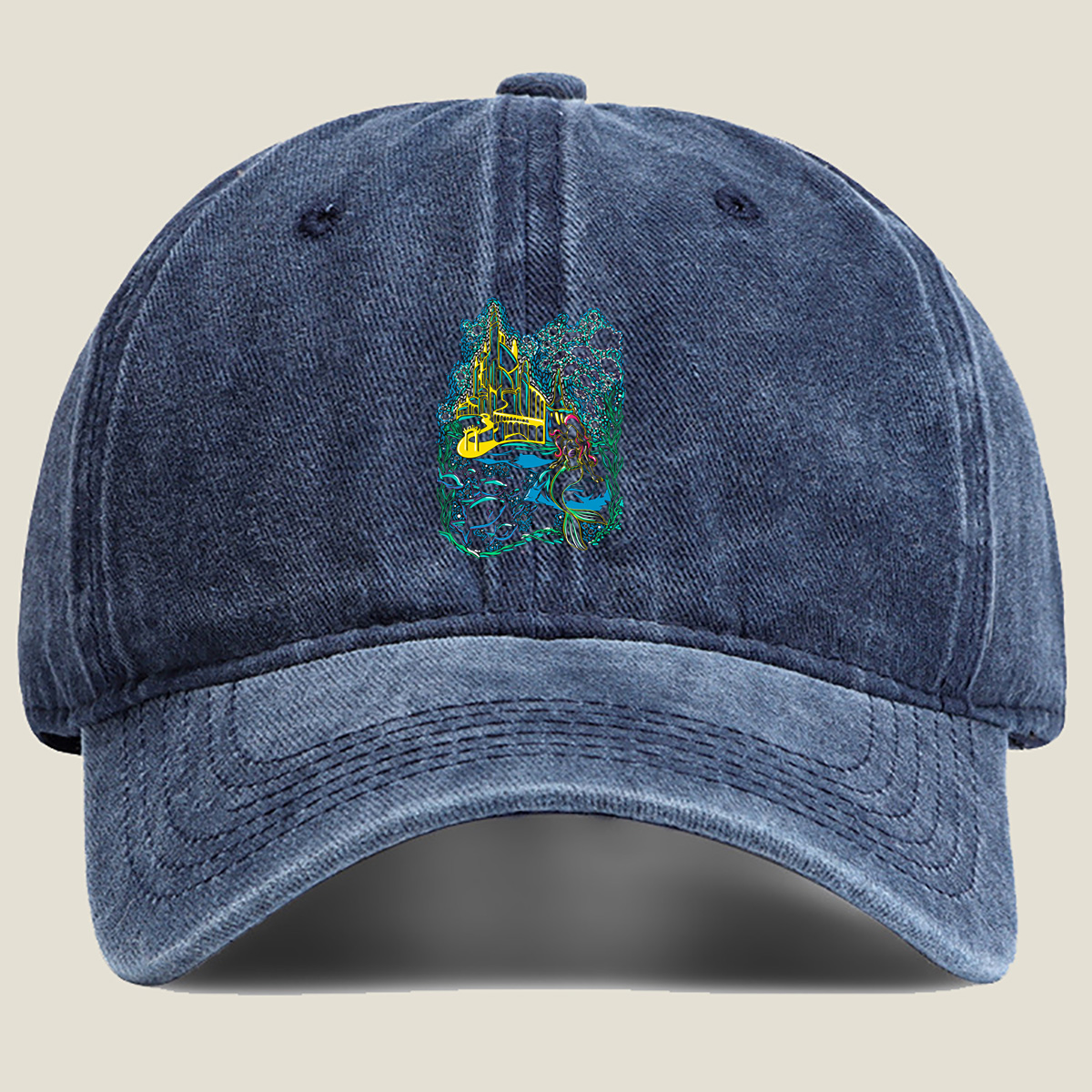 The Little Mermaid: Underwater Kingdom - Washed Denim - Baseball Cap