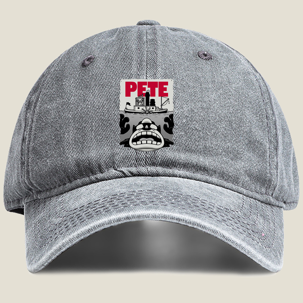 Pete the Cat and the Steamboat Adventure - Washed Denim - Baseball Cap