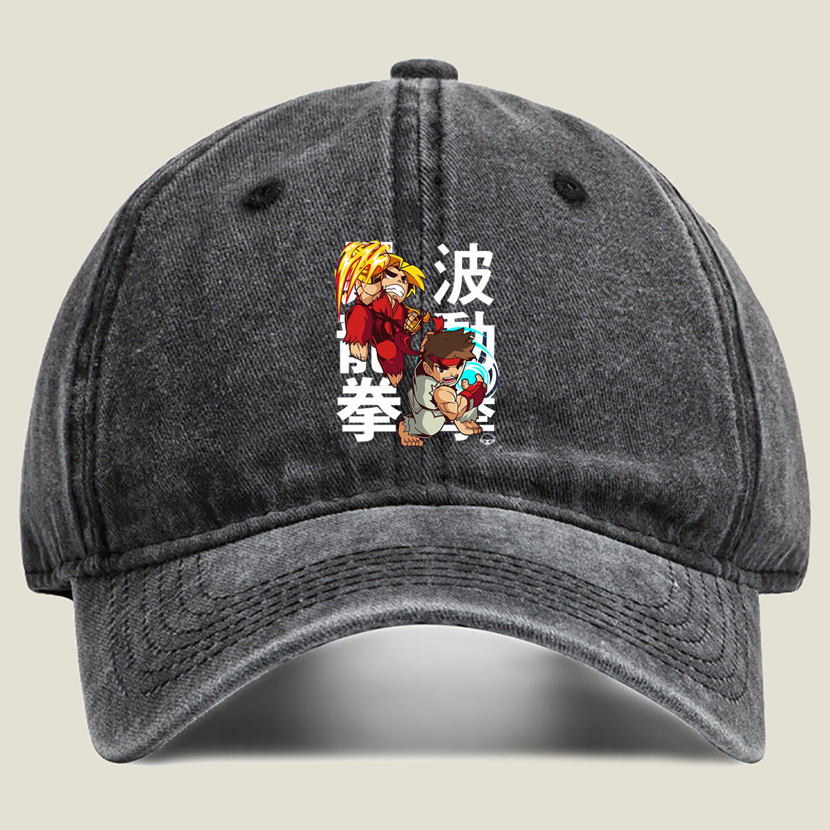 Street Fighter - Ryu and Ken - Washed Denim - Baseball Cap