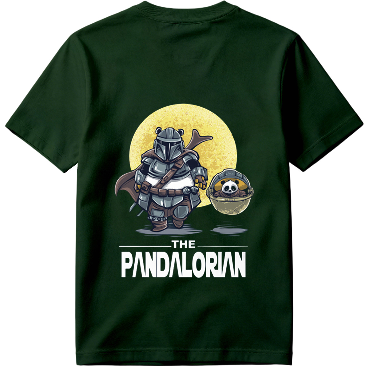 The Mandalorian with a Panda in the Child's Pod - Tee
